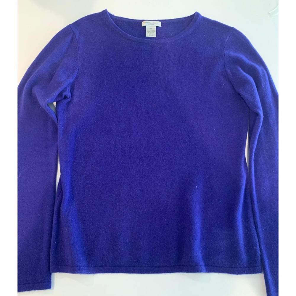 Blue 100% cashmere sweater